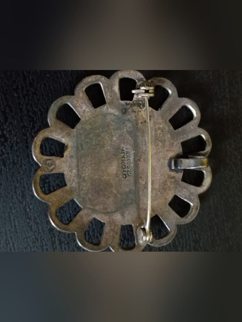 VintageTaxco Sterling Silver Brooch/Pendant - Picture 2 of 3